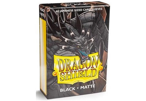 Dragon Shield Japanese Size Matte Sleeves - Black (60 Sleeves)