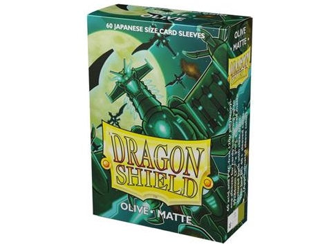 Dragon Shield Japanese Size Matte Sleeves - Olive (60 Sleeves)