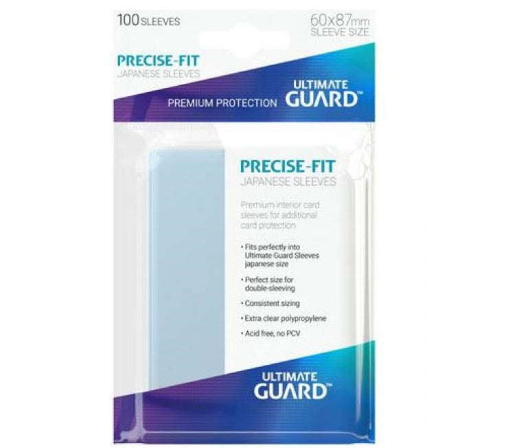 Ultimate Guard Precise-Fit Sleeves Japanische Größe Transparent (100)