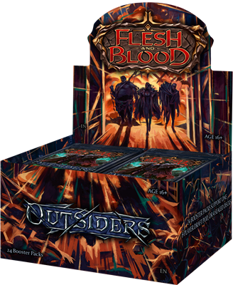 FLESH & BLOOD TCG - OUTSIDERS BOOSTER DISPLAY (24 PACKS) - DE