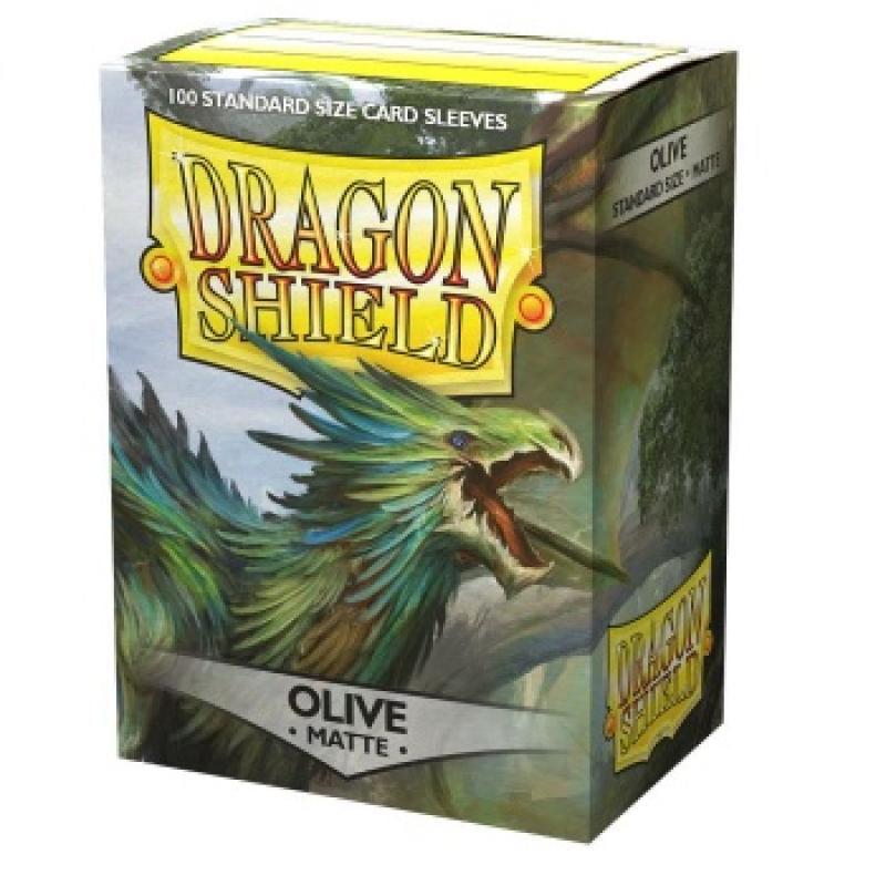 Dragon Shield Standard Sleeves - Matte Olive (100 Sleeves)