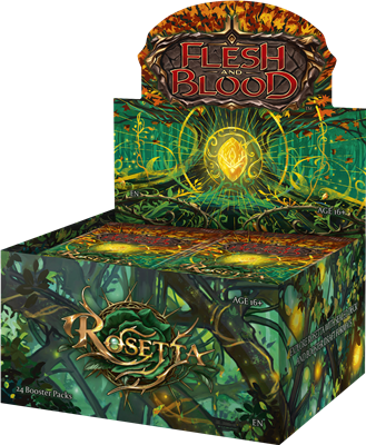 Vorverkaufsartikel: Dieses Produkt wird erst ab dem 20.09.24 versendet!!! Flesh & Blood TCG - Rosetta Booster Display (24 Packs) - EN