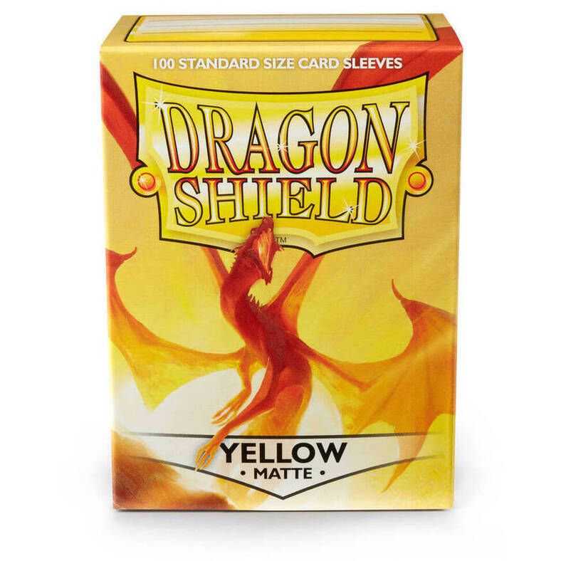 Dragon Shield Standard Sleeves Matte (100 Sleeves) Yellow