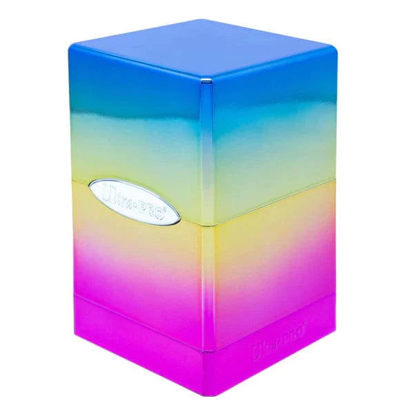 ULTRA PRO: SATIN TOWER DECK BOX - HI-GLOSS RAINBOW