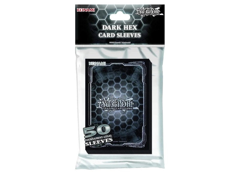 YGO - HEX BLACK + SILVER SLEEVES (50 SLEEVES)