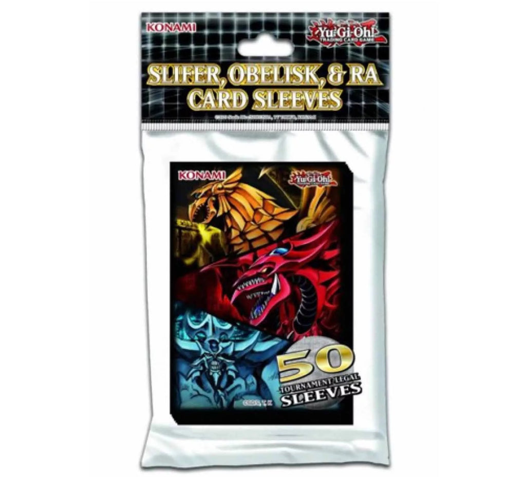 YGO - Slifer, Obelisk, & Ra Card Sleeves (50 Sleeves) Small Size